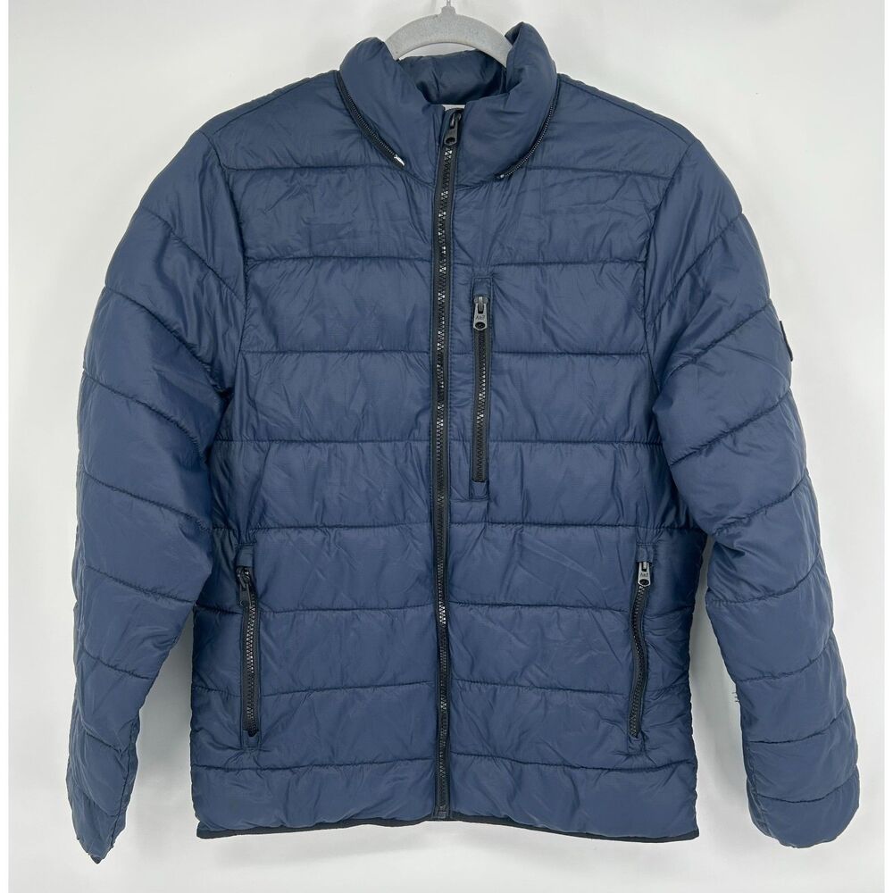 Abercrombie & Fitch All-Season Lightweight Down Jacket Men's XS Blue Puffer